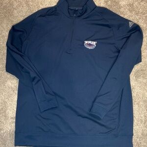 Adidas Dark Blue 1/4 Zip Pullover FAU